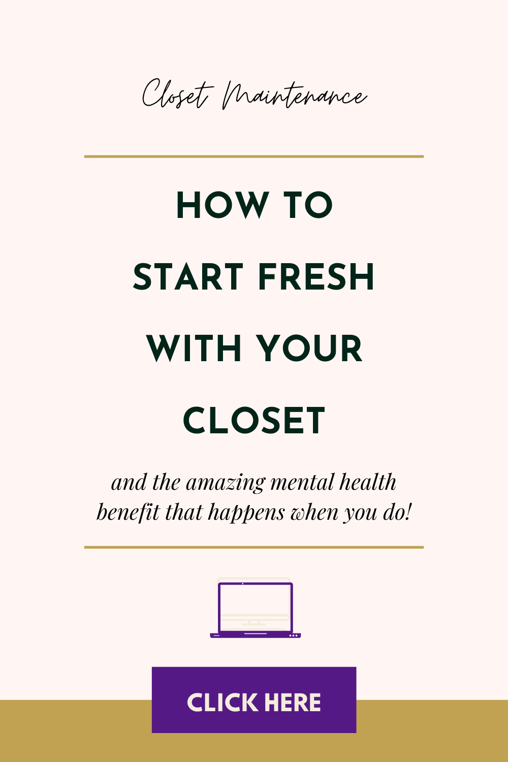 The Mental Health Benefit to Purging Your Closet